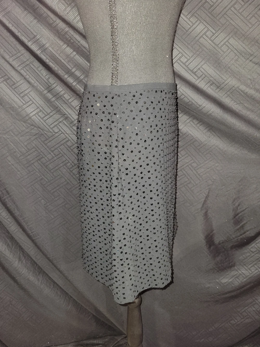 The Limited vintage Skirt Size 6 black sequin and beaded skirt NWT